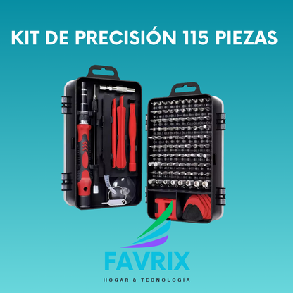 Kit Destornilladores de Precisión 115 Piezas®