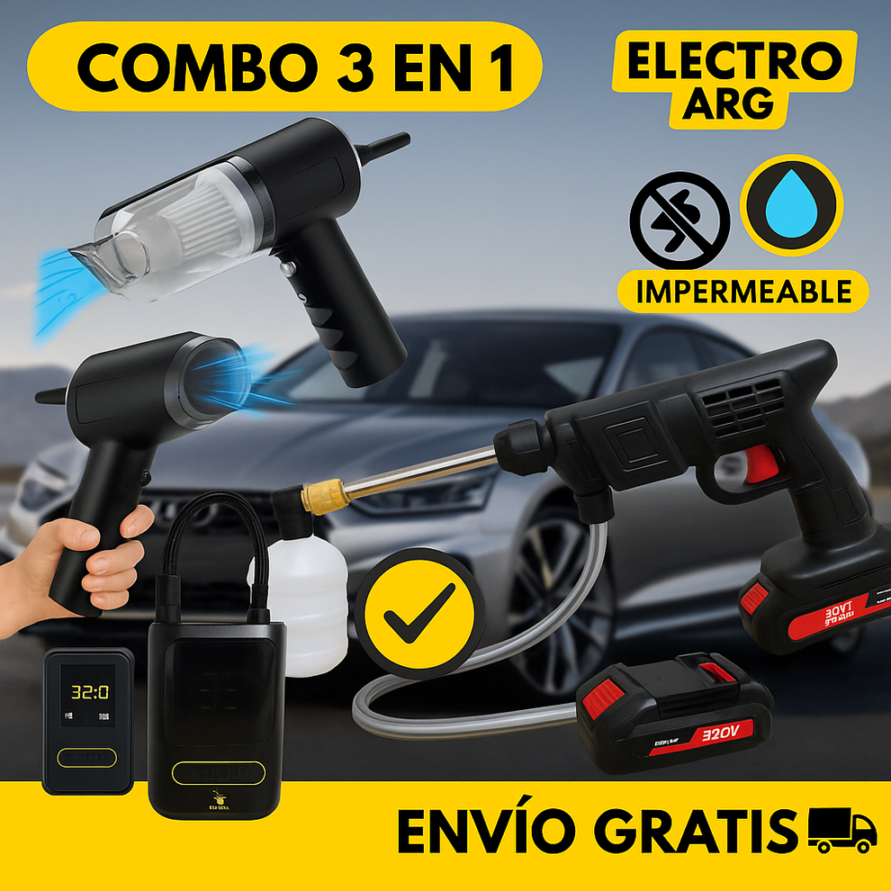 ProCar 360™ – Limpieza, Inflado y Potencia