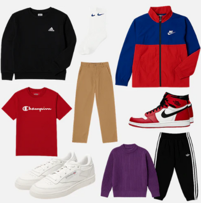 Caja de bolsones de ropa importada