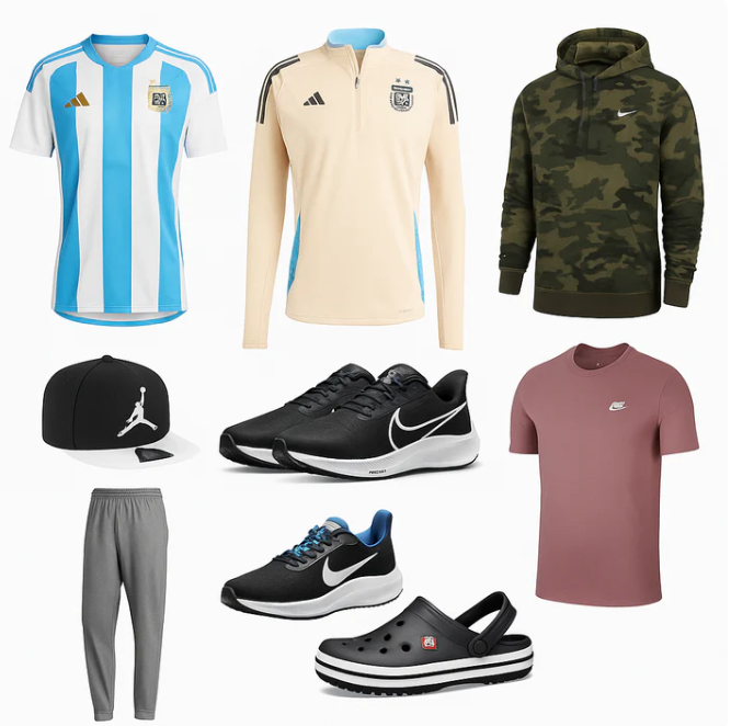 Caja de bolsones de ropa importada