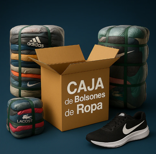 Caja de bolsones de ropa importada