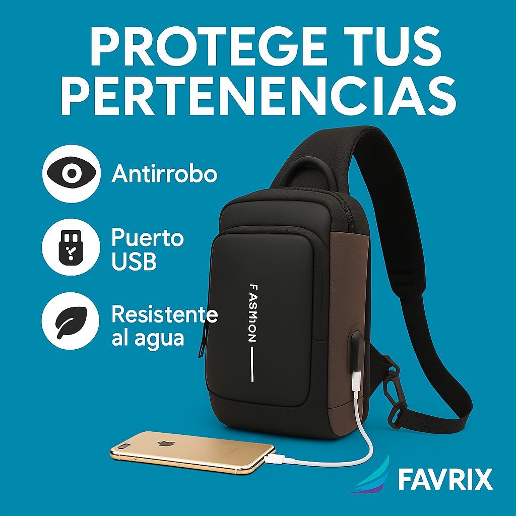 SmartShield® - Mochila Urbana Antirrobo USB